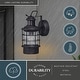 preview thumbnail 5 of 9, Vaxcel Hyannis Dualux 5.5" Outdoor Wall Light Textured Black - 5.5-in W x 12-in H x 7.5-in D