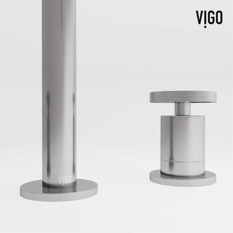 VIGO Cass 8" H 2-Handle Widespread Bathroom Faucet