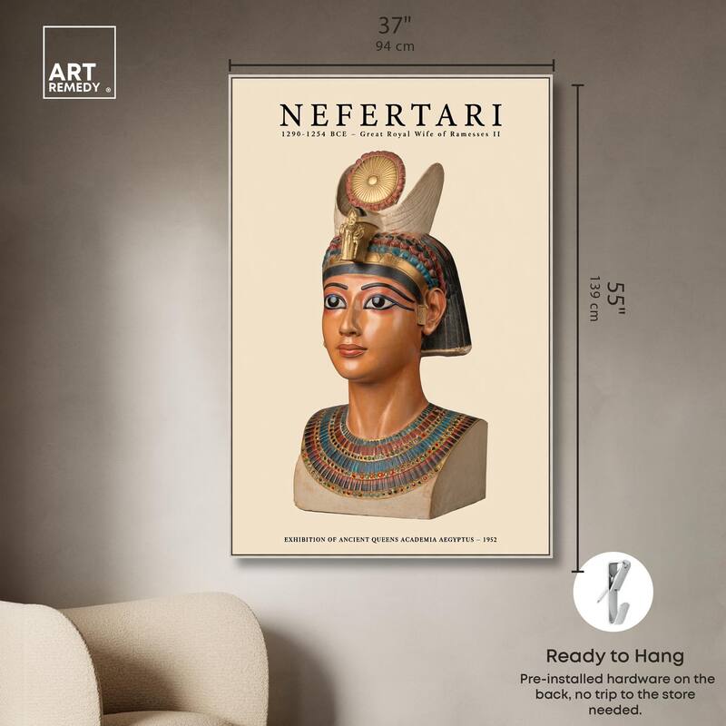 Ancient Egyptian Queen Canvas by Art Remedy
