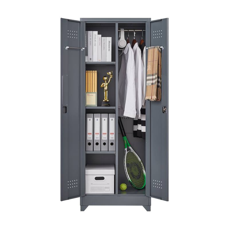 Metal Storage Cabinets, Cleaning Tool Cabinet with Locking Door