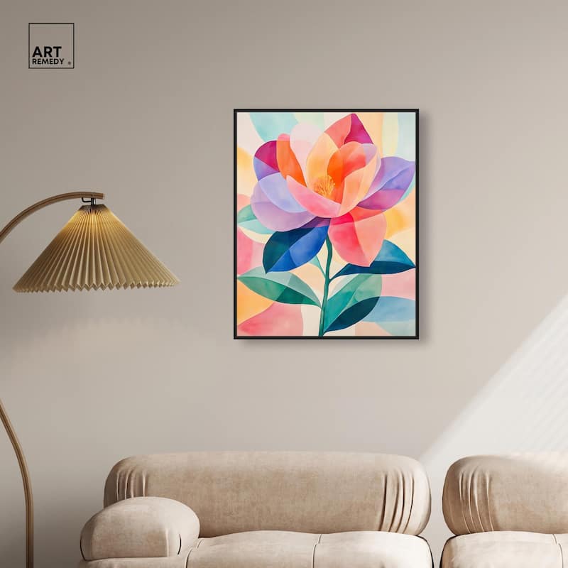 Ail Geofloral II Canvas by Art Remedy