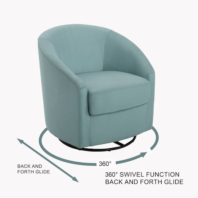 Gustavo Upholstered Swivel Glider Chair by Christopher Knight Home
