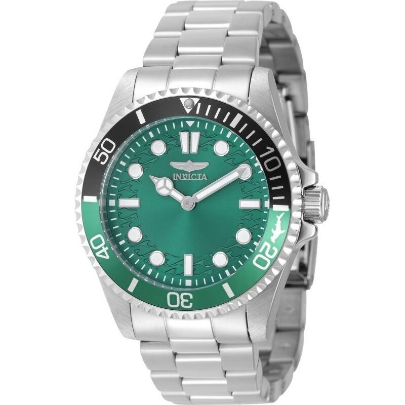 Invicta Men's 49705 Pro Diver Quartz PC20S Brass Dial Watch - Green
