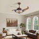 preview thumbnail 39 of 49, Smart Tiffany Stained Glass Retractable Led Ceiling Fan
