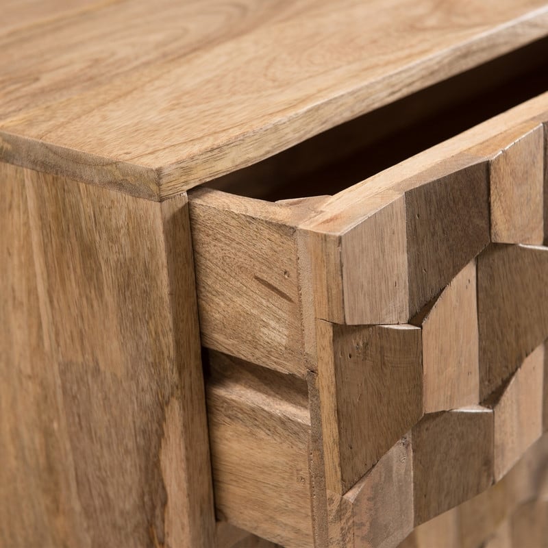 3 Drawer Modern Wood Dresser Accent Storage Cabinet Chest