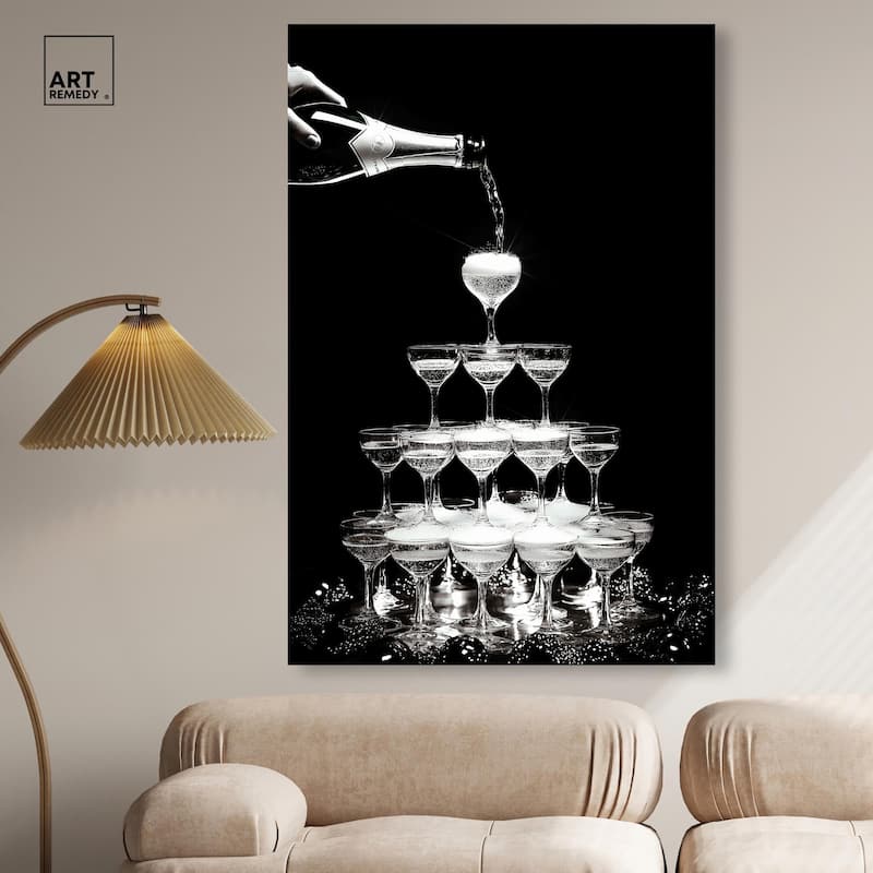 Flow of Fizz Canvas by Art Remedy, Gallery Wrapped