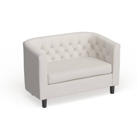 Silver Orchid Greta Upholstered Loveseat