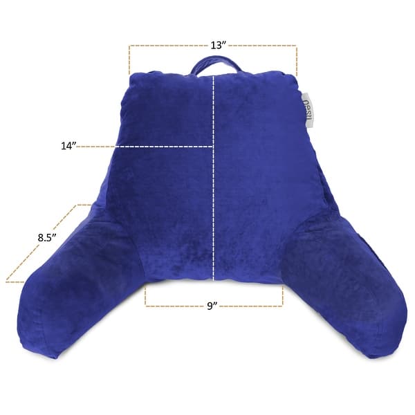 dimension image slide 36 of 62, Nestl Memory Foam Reading Pillow with Backrest, Arms and Pockets