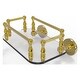 preview thumbnail 16 of 16, Allied Brass Prestige Skyline Collection Wall Mounted Glass Guest Towel Tray Polished Brass