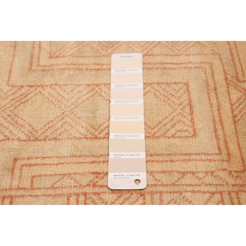 ECARPETGALLERY Hand-knotted Finest Peshawar Ziegler Beige Wool Rug - 7'8 x 9'8