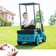 preview thumbnail 8 of 26, Ride-On Golf Cart for Kids, 12V Electric Car with Remote Control, Detachable Roof, Big Seat, Lights & Music, for Boys & Girls Blue