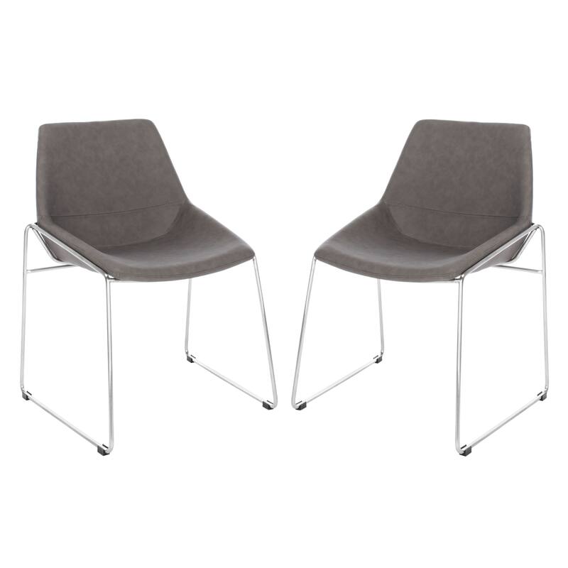 SAFAVIEH Oliva Mid Century Dining Chair (Set of 2) - 25" x 24" x 33.3" - 25" x 24" x 33.3" - 25Wx24Dx33H
