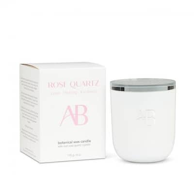 Rose Quartz Crystal Candle