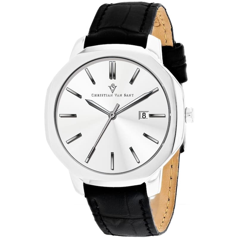 Christian Van Sant Men's Octavius Slim Silver Dial Watch - CV0531 - 6 (36)