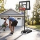 preview thumbnail 5 of 8, Gymax 4.4-10 FT Portable Basketball Hoop w/ 44'' Shatterproof