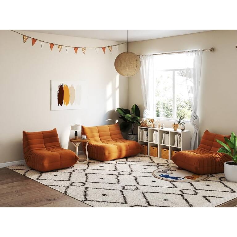 Kinbor Bean Bag Chair - Adult Bean Bag Chair with Soft Memory Foam