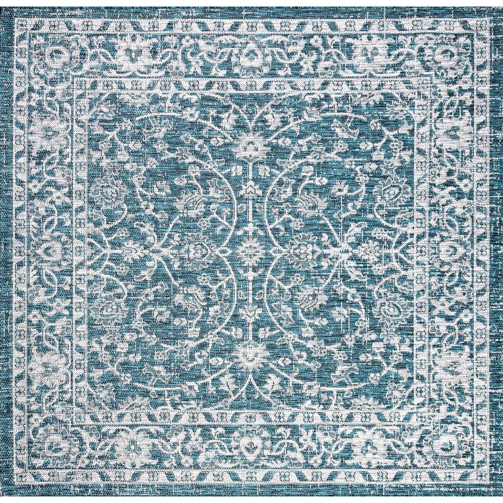 JONATHAN Y Palazzo Vine and Border Textured Weave Indoor/Outdoor Area Rug