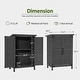 preview thumbnail 29 of 48, MCombo Small Outdoor Storage Cabinet Shed with Double Doors (24.6" x 18.3" x 38.2"), Wooden 0985