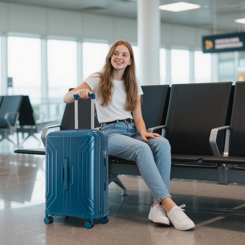 3 PCS in ABS Spinner Wheel Carry on Suitcase Luggage, TSA Combination Lock