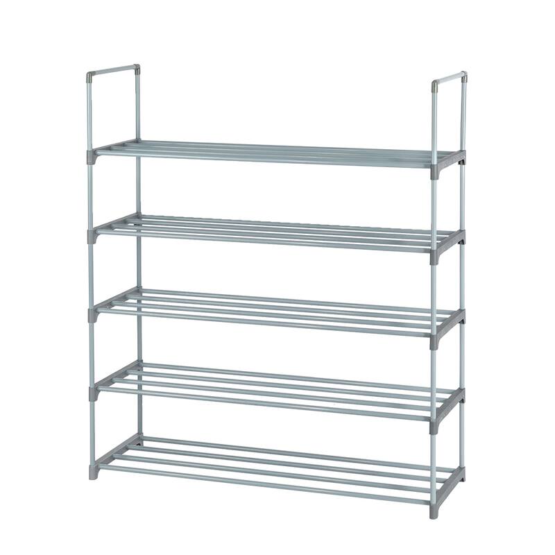Metal Tower Shoe Rack Shelf Storage Organizer For Entryway, Hallway