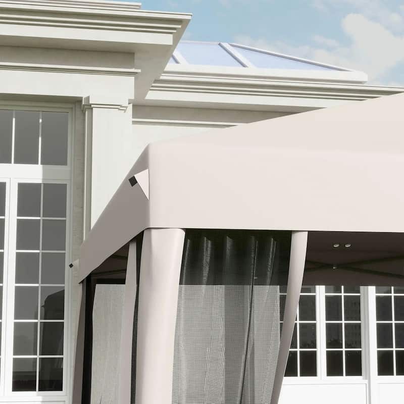 10' x 10' Pop Up Canopy Tent with Netting,Instant Gazebo,Screen House