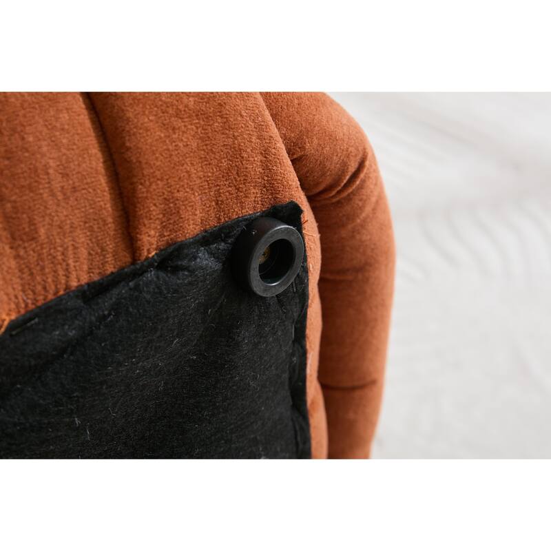 060Chenille Fabric Modern Knot Design Ottoman Makeup Stool Footstool, Comfortable and Stylish Seat for Living Room, Bedroom,