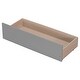 preview thumbnail 2 of 15, Twin Bed with 2 Drawers Solid Wood No Box Spring Needed Grey Platform Bed