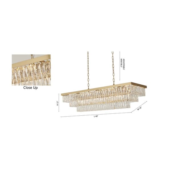 Gold Metal Chandelier With Clear Crystals Accents - Bed Bath & Beyond ...