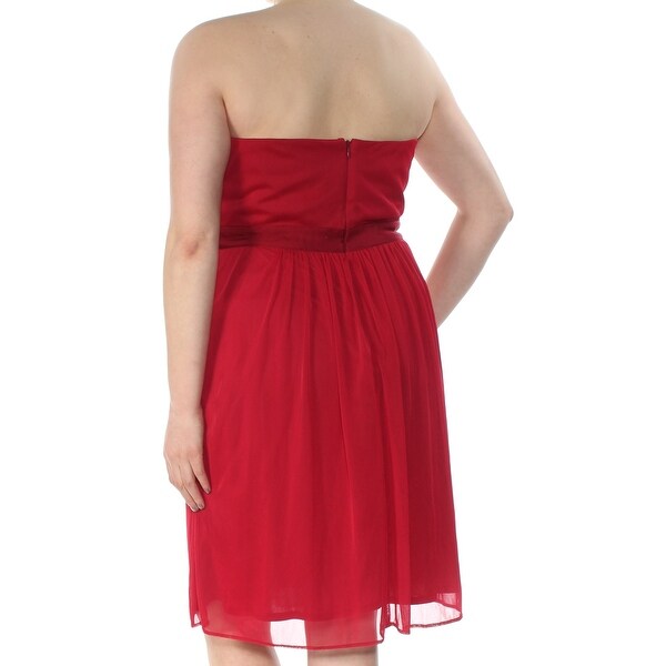red cocktail dress size 16