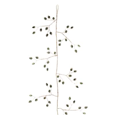 Jeweled Bead Leaf Garland (Set of 2)