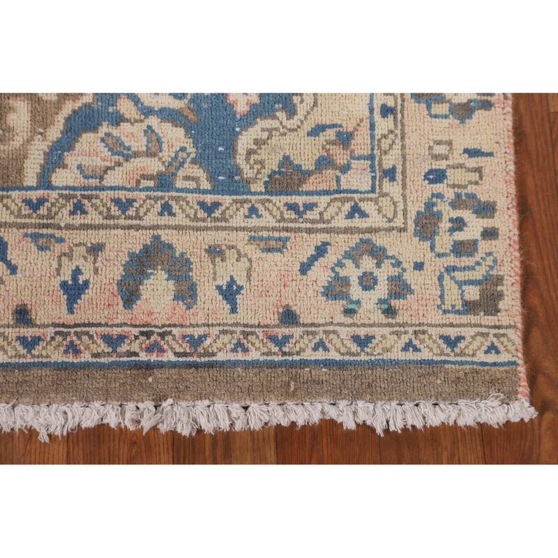 Sarouk Persian Vintage Runner Rug Hand-Knotted Wool Carpet - 3'1" x 8'11"