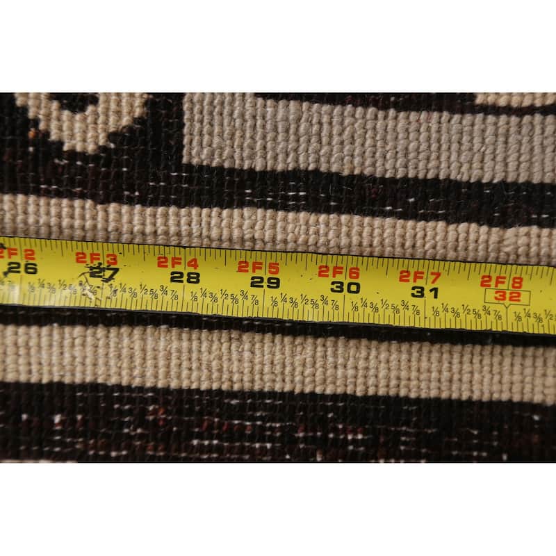 Vegetable Dye Gabbeh Kashkoli Wool Area Rug Hand-knotted Office Carpet - 5'7" x 7'9"