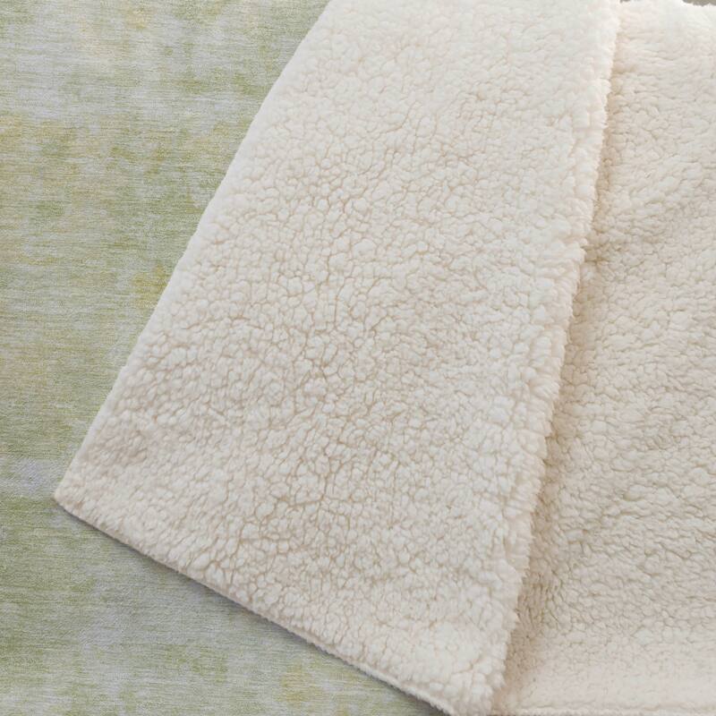 Premium Machine Washable Abstract Modern Sherpa Throw Blanket