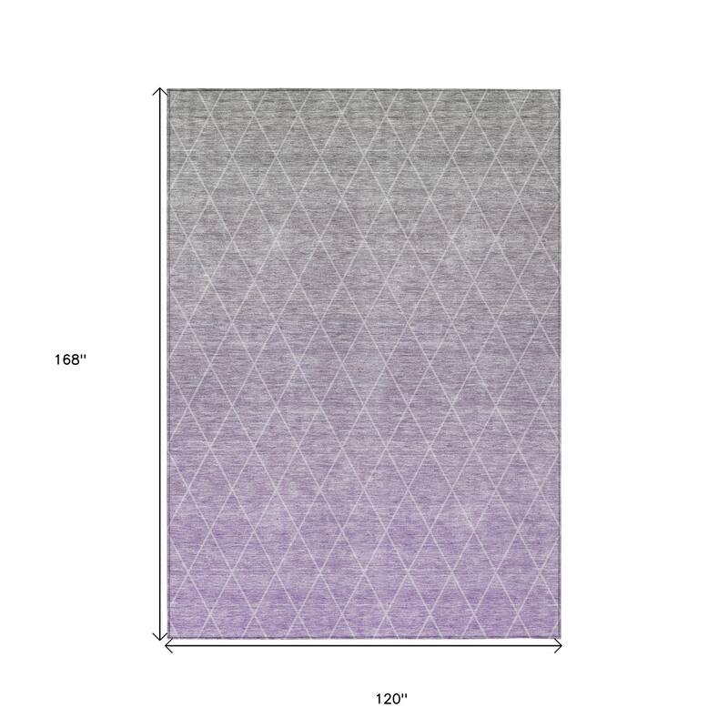 HomeRoots Geometric Transitional Rectangle Outdoor Rug