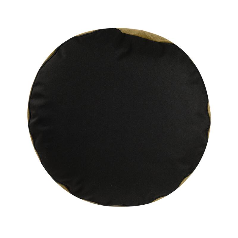 Qiviut Green Foot Pouf