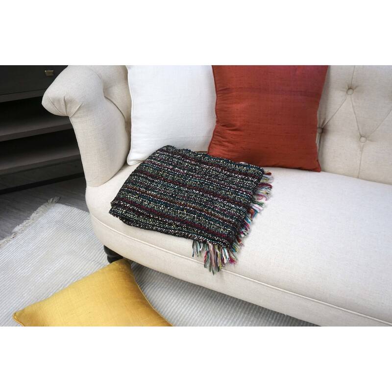 Handcrafted 100% Wool Throw Blanket