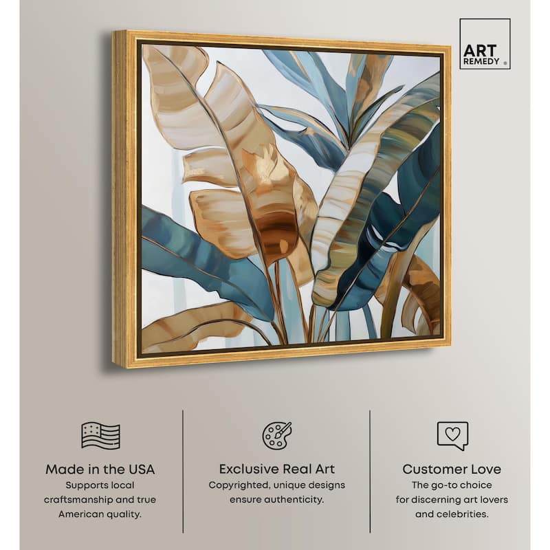 Paradise Fronds II Canvas by Art Remedy