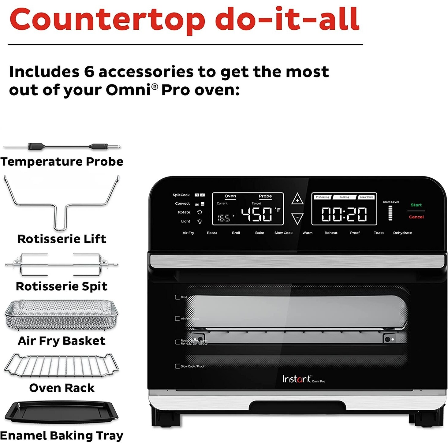 Instant Omni Pro 19 QT/18L Air Fryer Toaster Oven Combo - Bed Bath