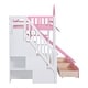 preview thumbnail 31 of 64, Playhouse Design Twin Over Twin Bunk Bed with Slide and Multiple Storage Space