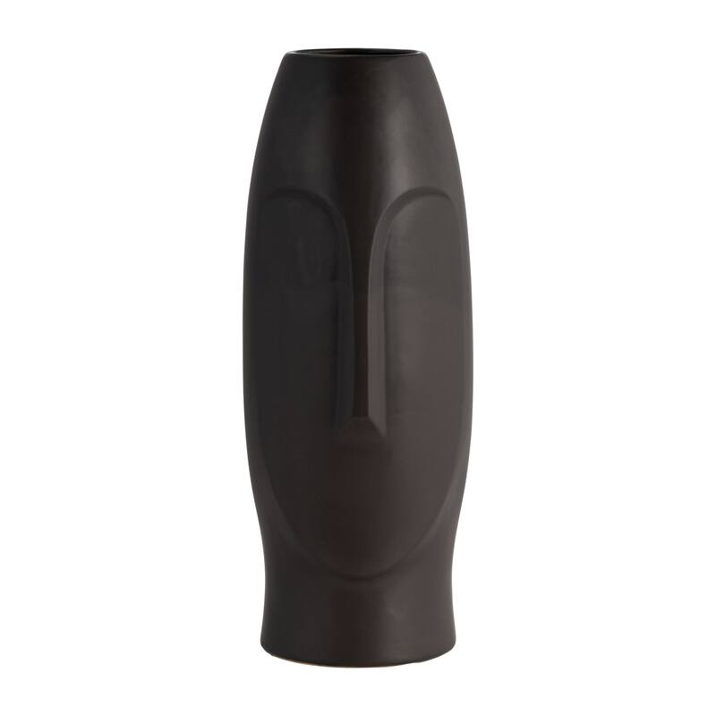 Sagebrook Home Novelty Abstract Ceramic Face Vase - Ceramic Table Decor