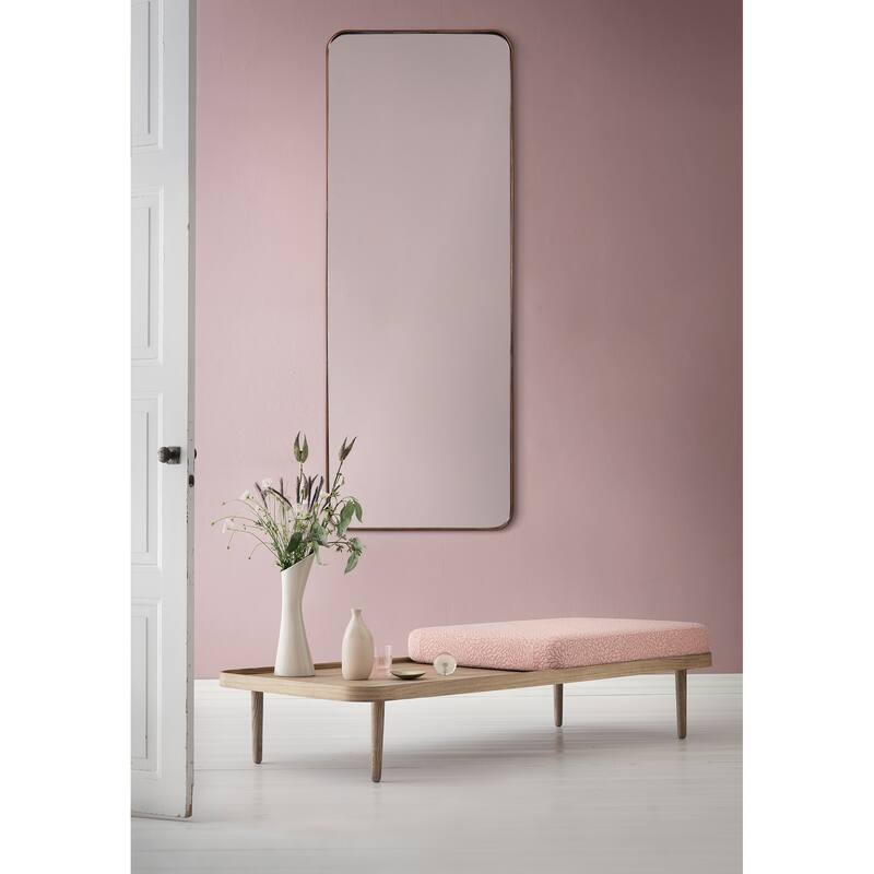 Renwil Phiale 53" Tall Rectangle Wall Mirror, Brown