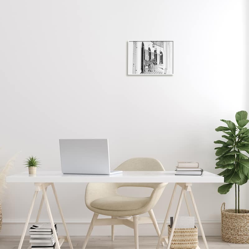 Stupell Zebra Safari Animals in Traditional Home Architecture Framed Wall Art
