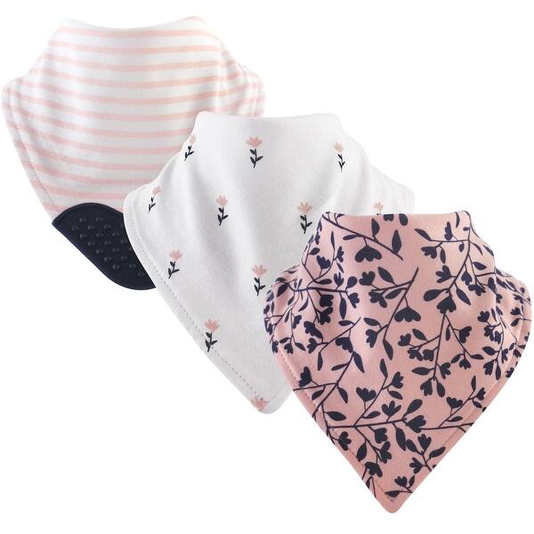 slide 1 of 1, Yoga Sprout Baby Girl Cotton Bandana Bibs 3pk, Fresh, One Size - Fresh - One Size One Size - Fresh