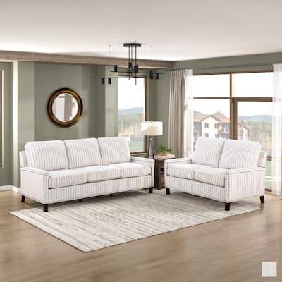 Ferron 2-Piece Fabric Living Room Sofa Set