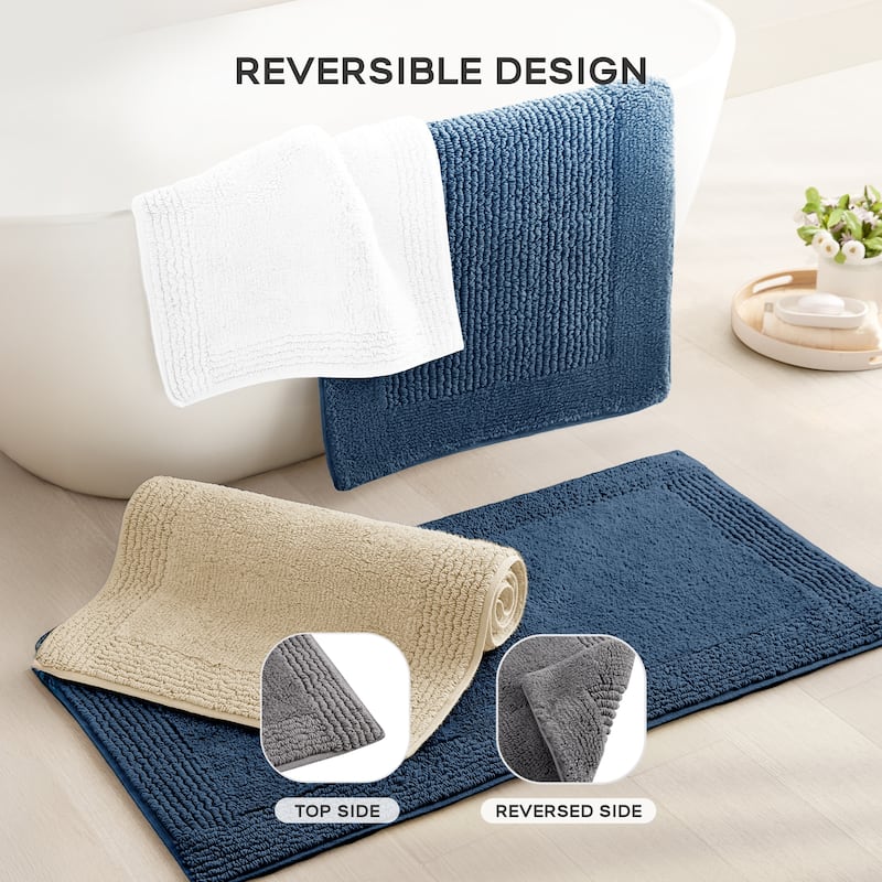 Madison Park Signature Splendor 100-percent Cotton Tufted 3000 GSM Reversible Bath Rug