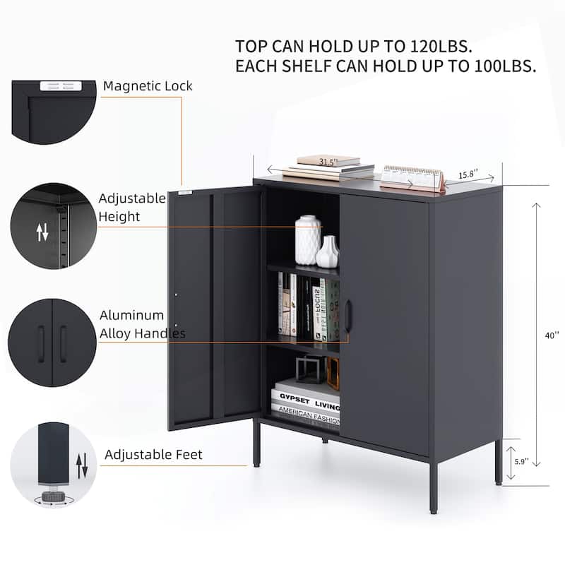 Versatile Metal Storage Cabinet for Various Spaces and Demands