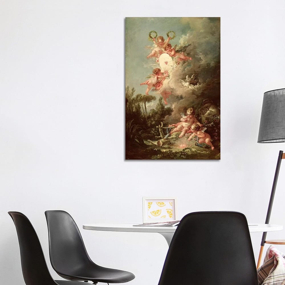 iCanvas "Cupid's Target, from 'Les Amours des Dieux', 1758 " by Francois Boucher Canvas Print