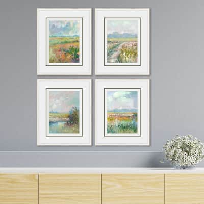 Paragon Colors of Spring Framed Art - Set of 4