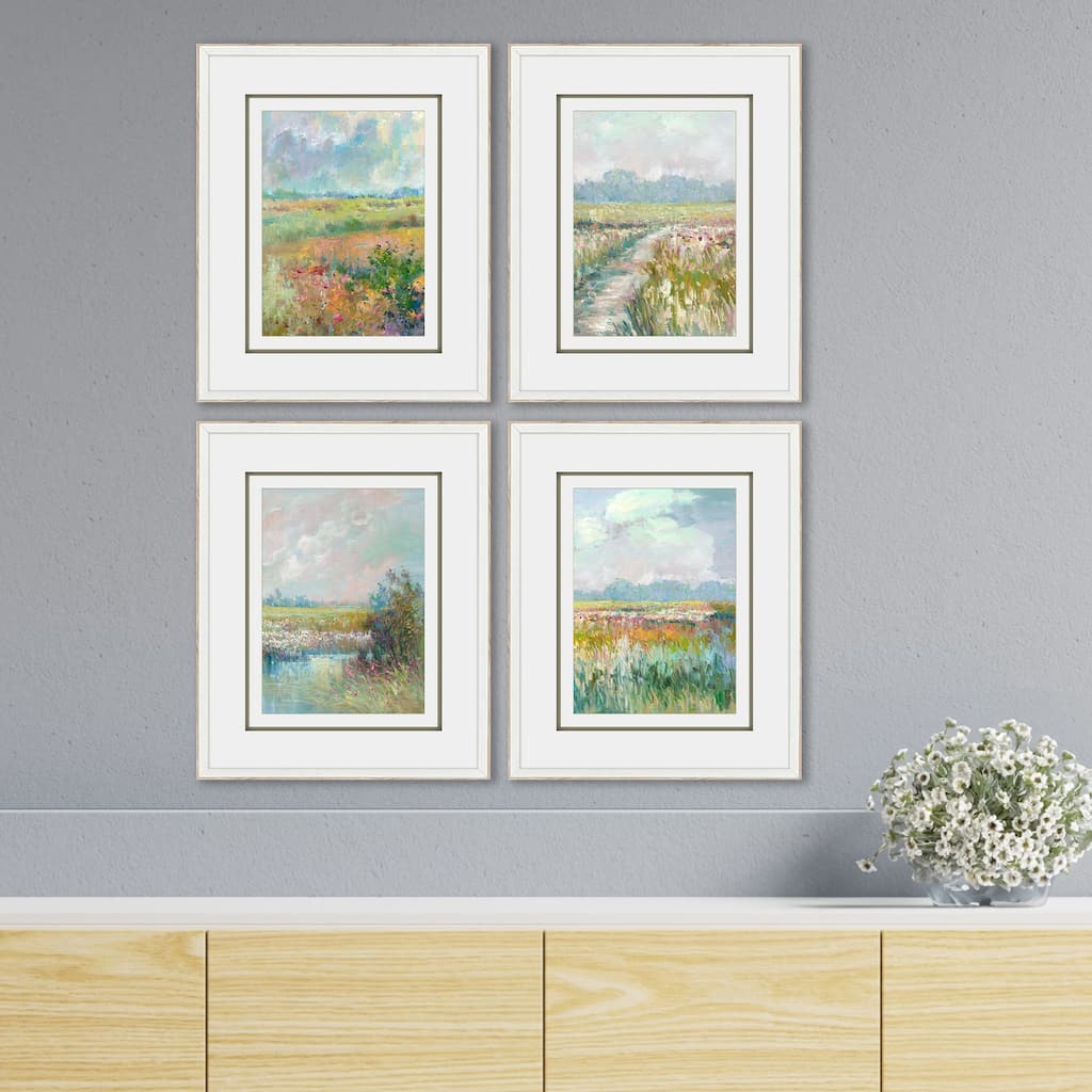 Paragon Colors of Spring Framed Art - Set of 4