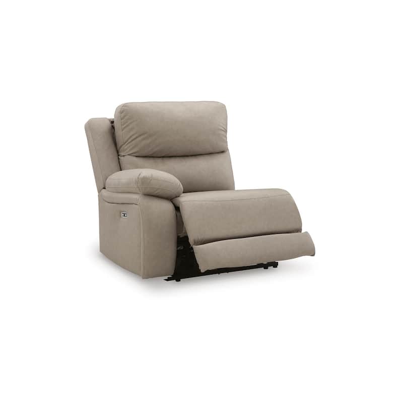 Signature Design by Ashley Brannigan Gray 3-Piece Power Reclining Sectional - 93" W x 41" D x 42" H